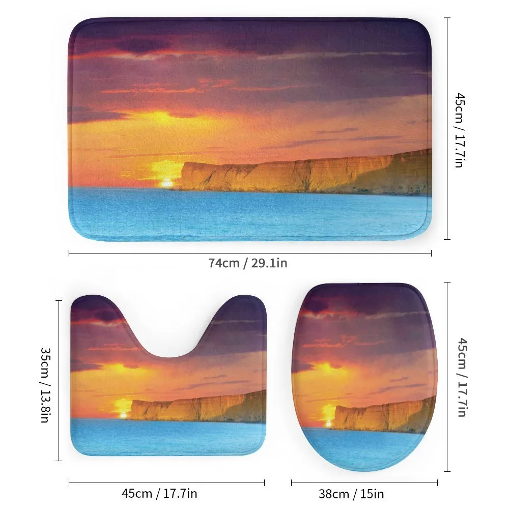 Sea Sunset with Cliffs — Detail 1