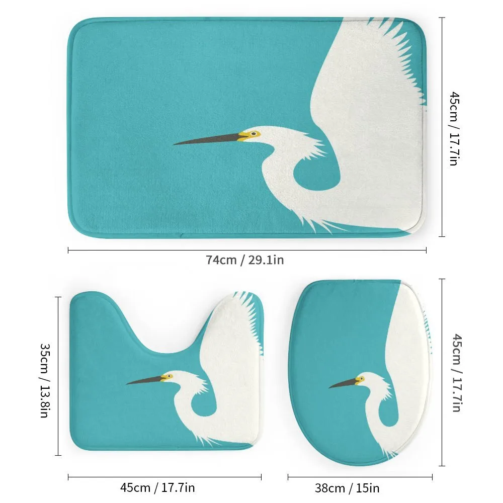 Side Drawn Heron Bird — Detail 1