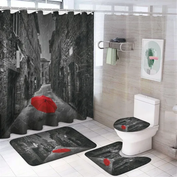 Tuscany Italy on a shower curtain