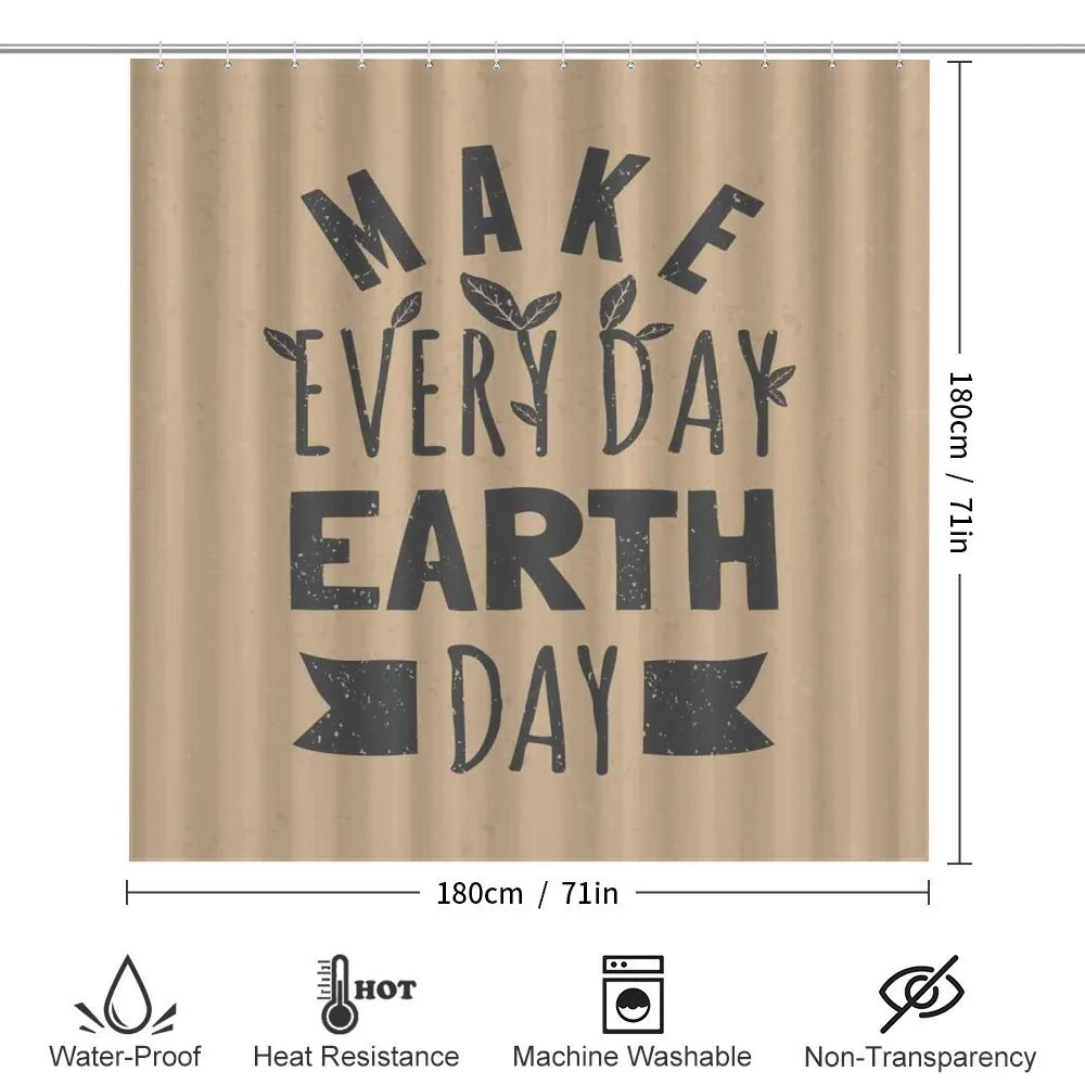 Typographic Words Earth Day — Detail 2