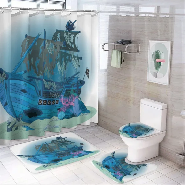 Underwater Antique on a shower curtain