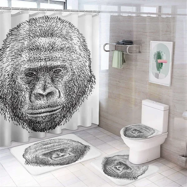 Wild Animal Portrait on a shower curtain
