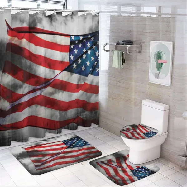 Banner in Sky on a shower curtain