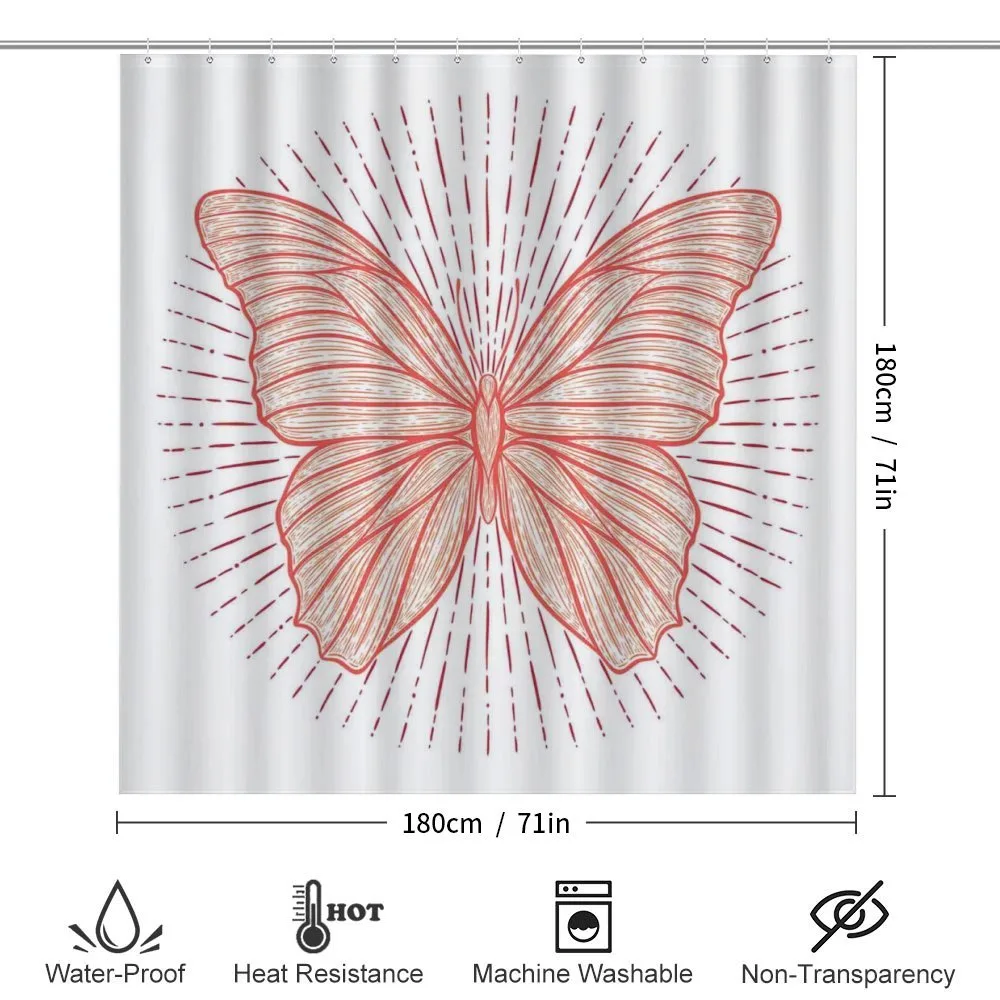 Butterfly Doodle Sunburst — Detail 2