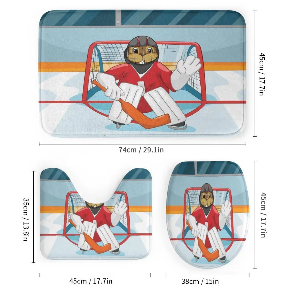 Cartoon Beaver Goalie — Detail 1
