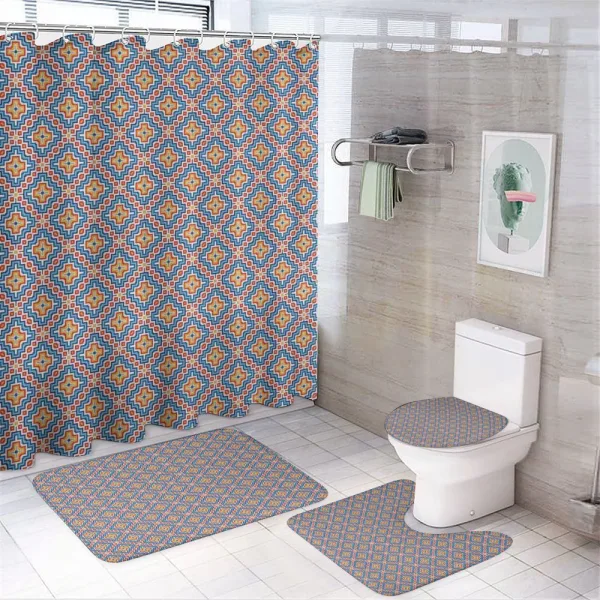 Classic Medieval Motif on a shower curtain