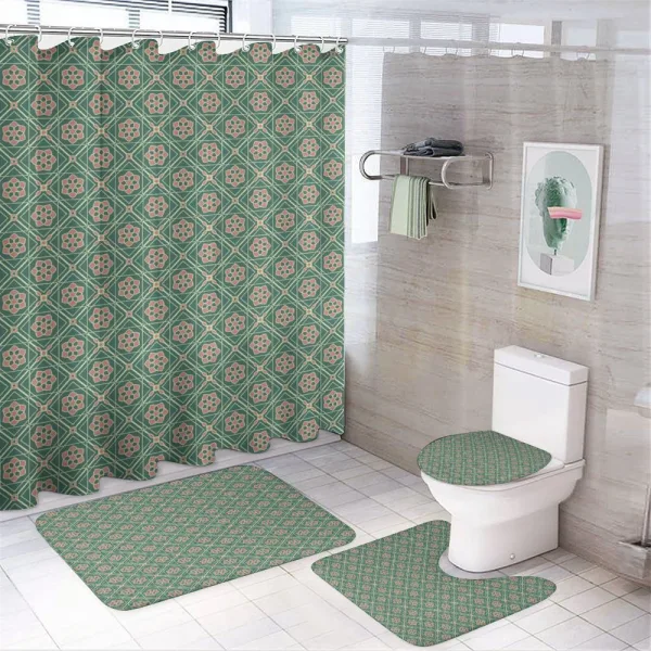 Floral Eastern on a shower curtain