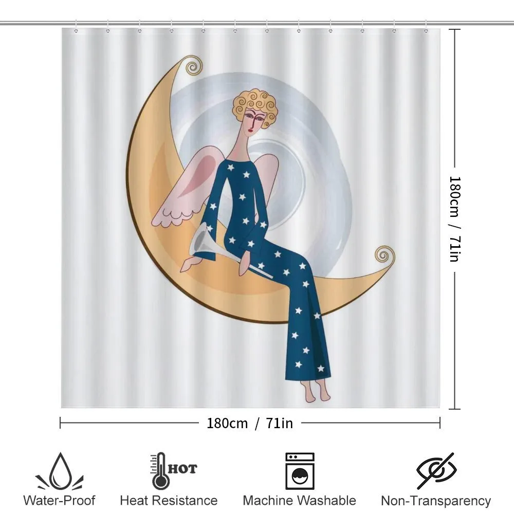 Girl with Trumpet Moon — Detail 2