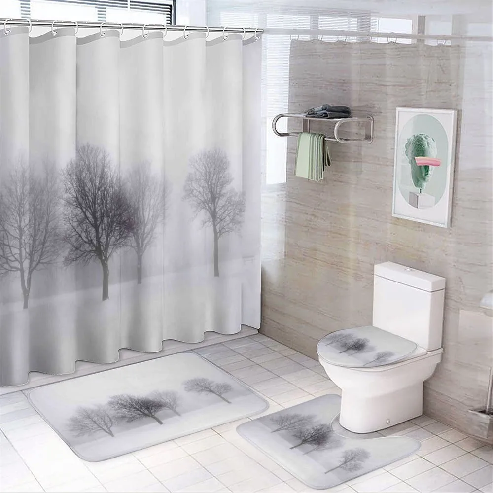Misty Winter Scenery — Your design