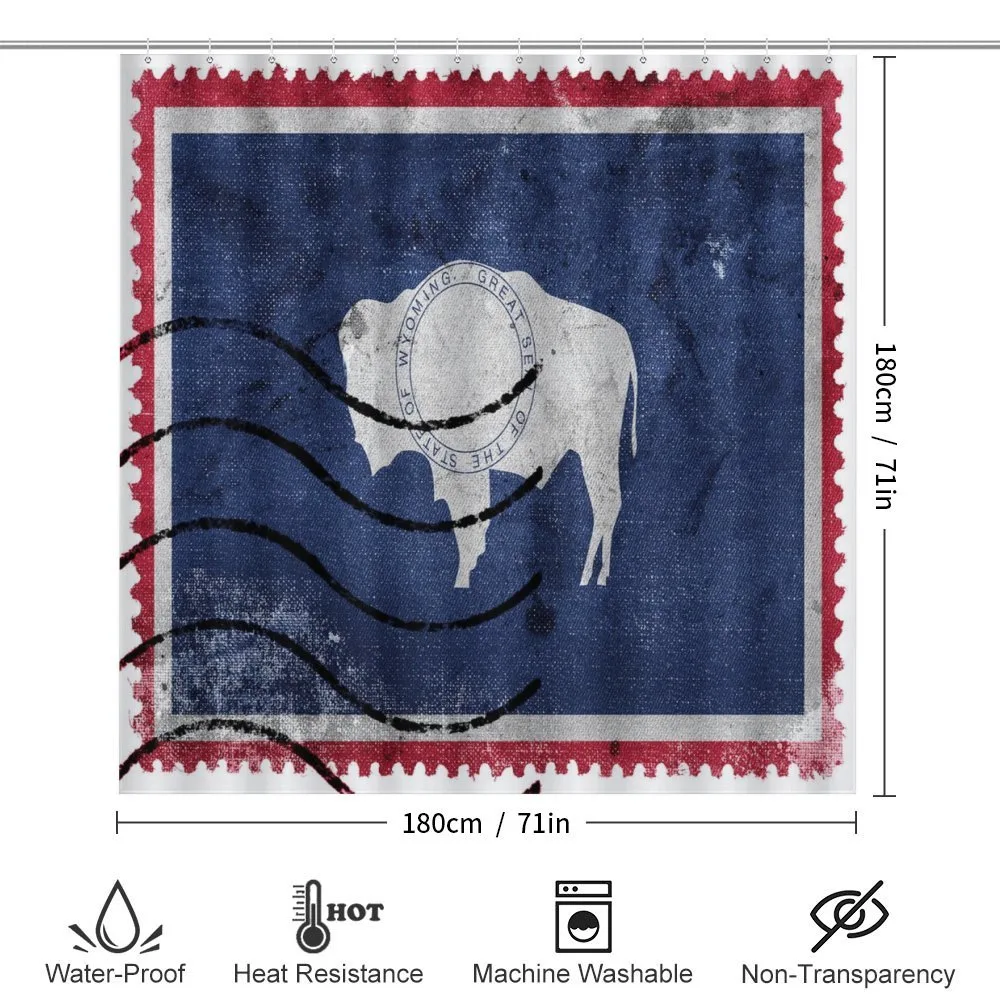 Old Postage Stamp Like Flag — Detail 2
