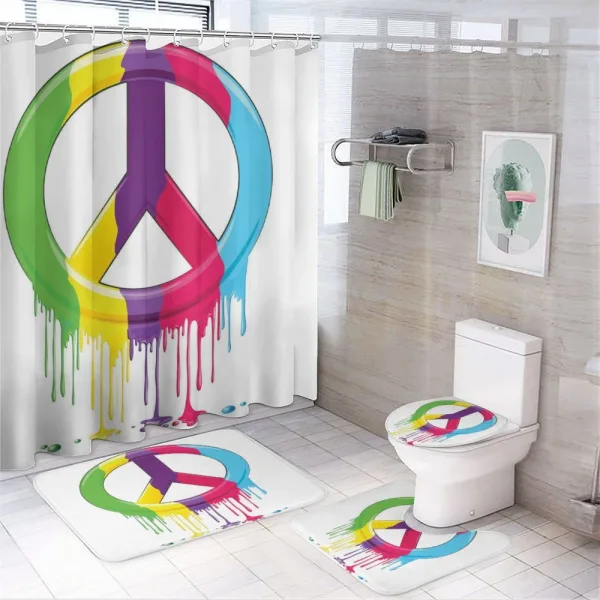 Peace Themed on a shower curtain