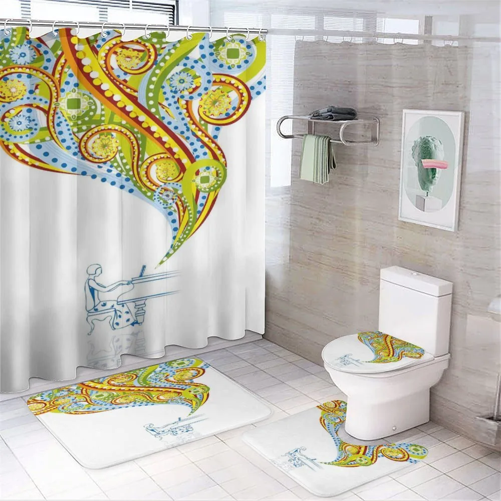 Pianist Swirls Colorful — Your design