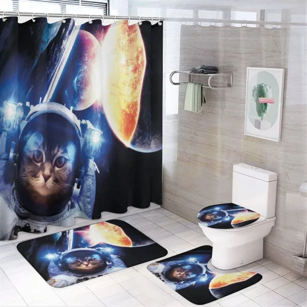 Supernova Eclipse on a shower curtain