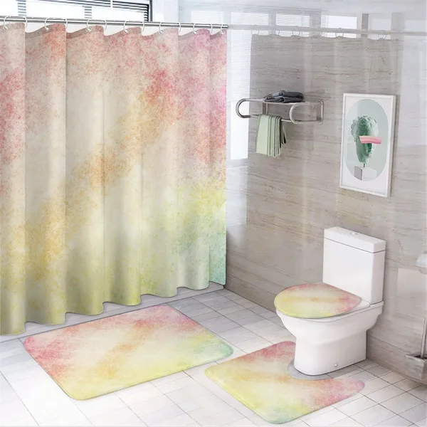Vibrant Grunge Abstract on a shower curtain