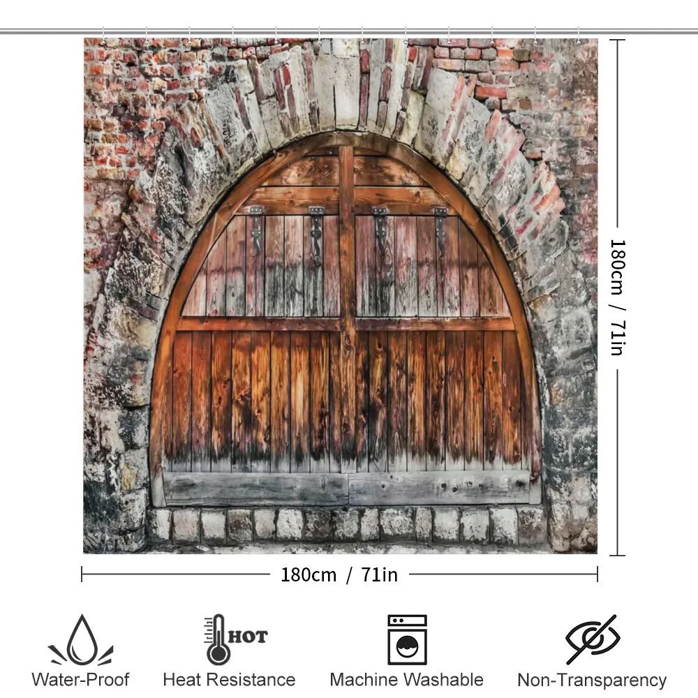 Brick Stone Oval Gate — Detail 2