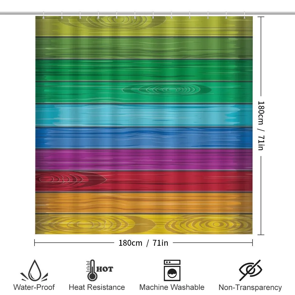 Colorful Wood Stripes — Detail 2