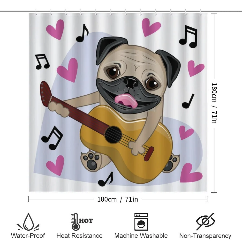 Dog Playing Guitar Singing — Detail 2