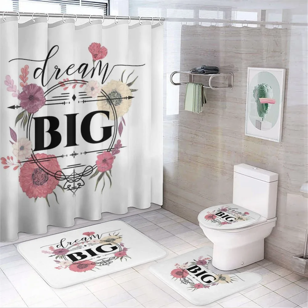 Dream Big Typography Flowers — Your design