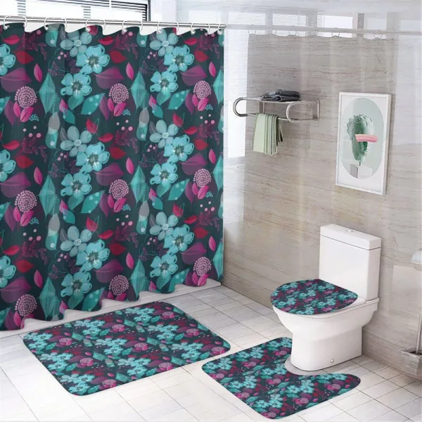 Fantasy Garden Blossoms on a shower curtain