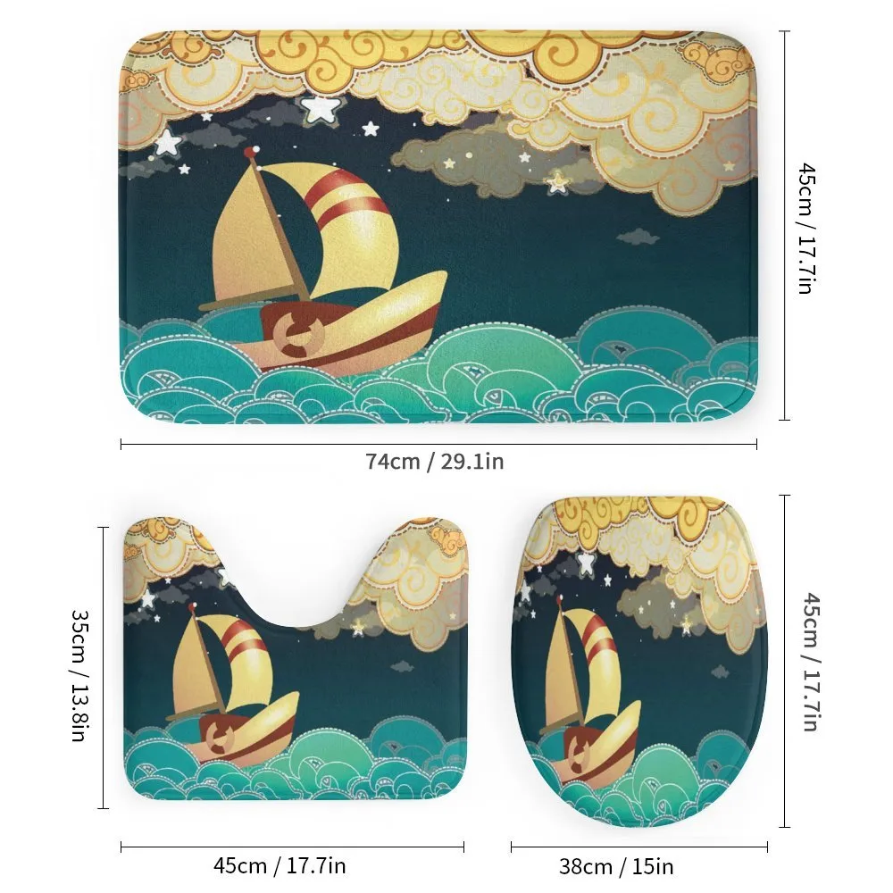 Fantasy Night Sea Waves — Detail 1