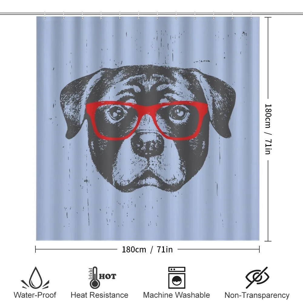 Funny Hipster Dog — Detail 2