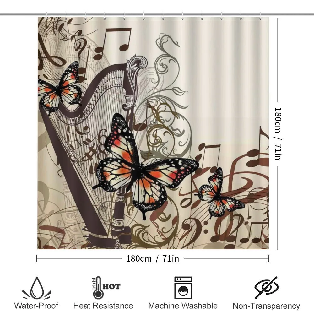 Harp Ornament Butterfly — Detail 2