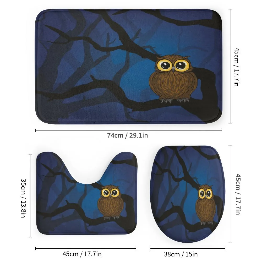 Owl on Tree Branch — Detail 1