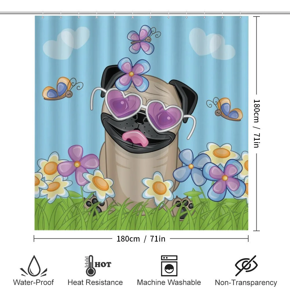 Puppy on the Field Flowers — Detail 2