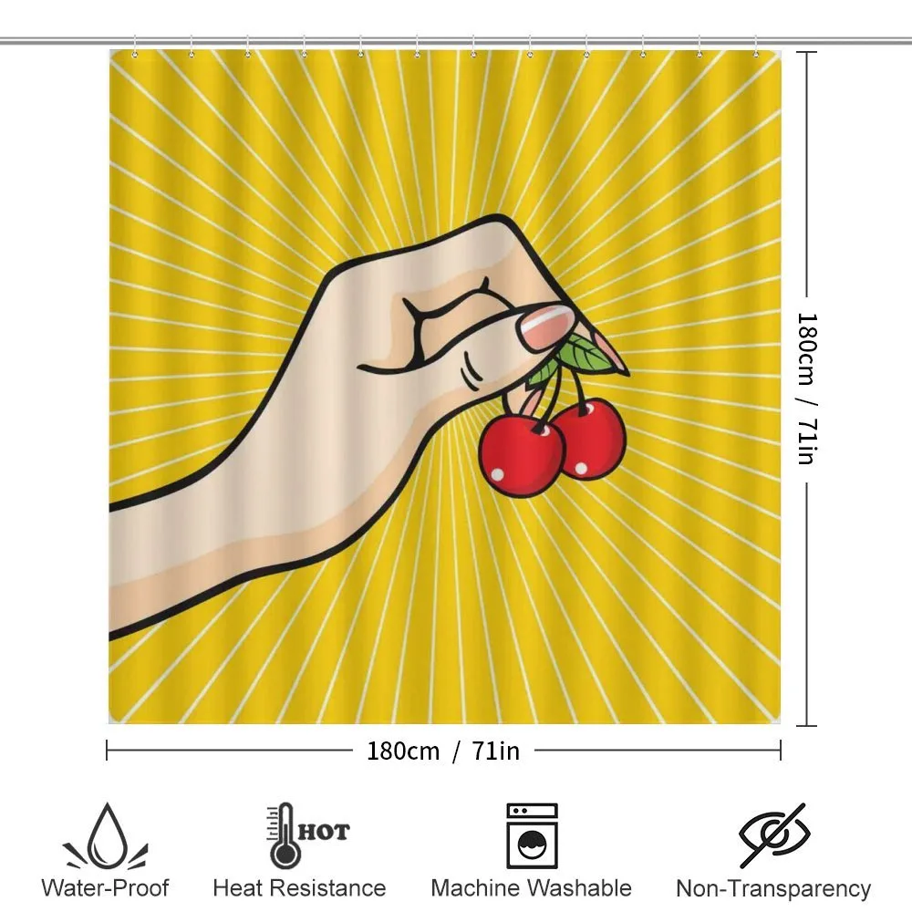 Retro Pop Art Cherries — Detail 2