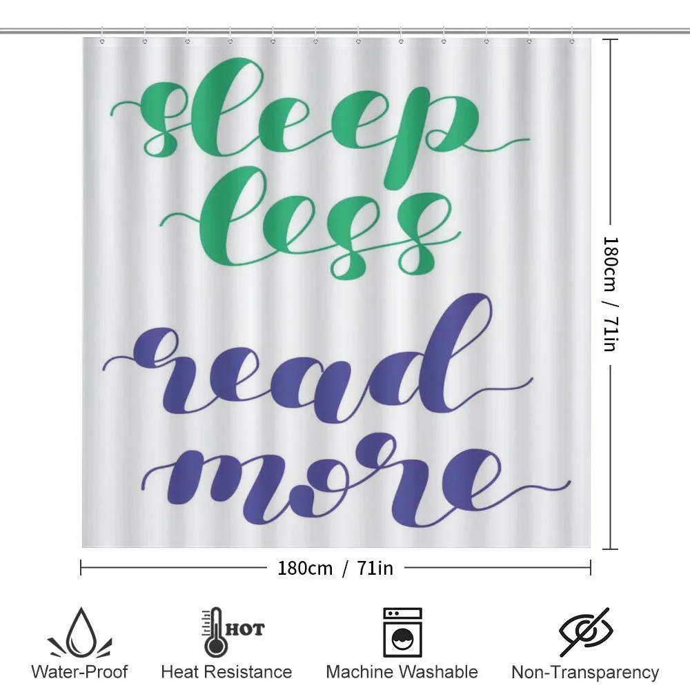 Sleep Less Read More Phrase — Detail 2