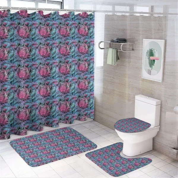Tropic Leaves Botanical on a shower curtain