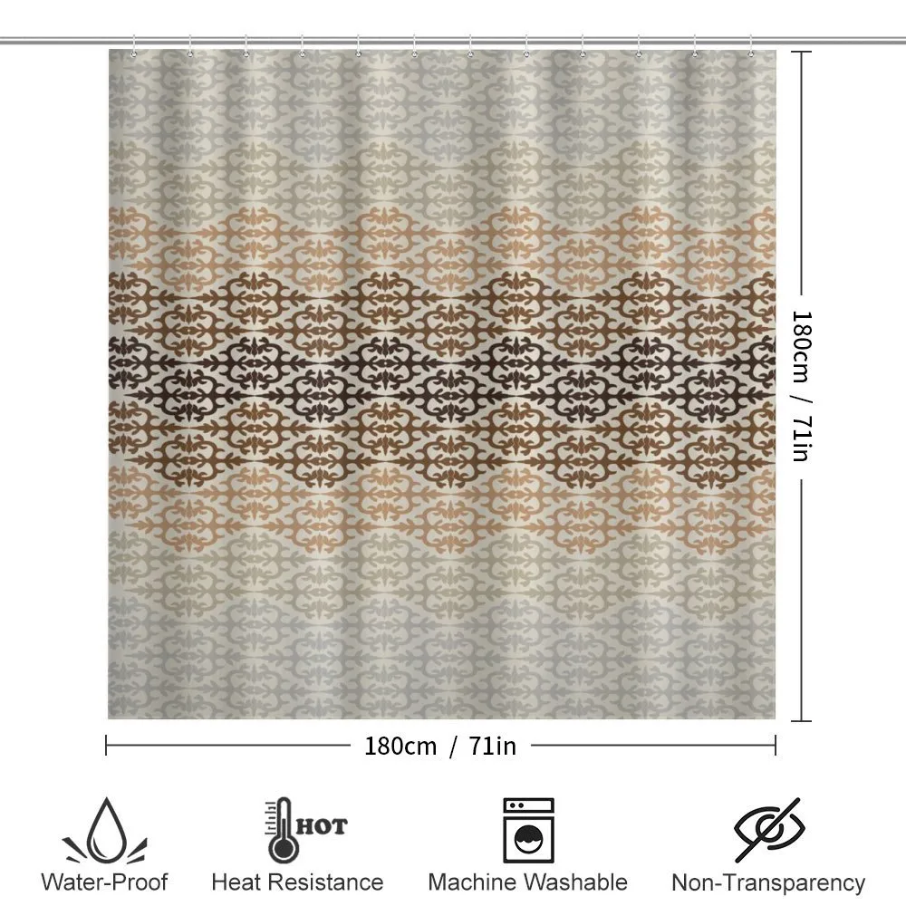 Victorian Pattern in Earth Tones — Detail 2