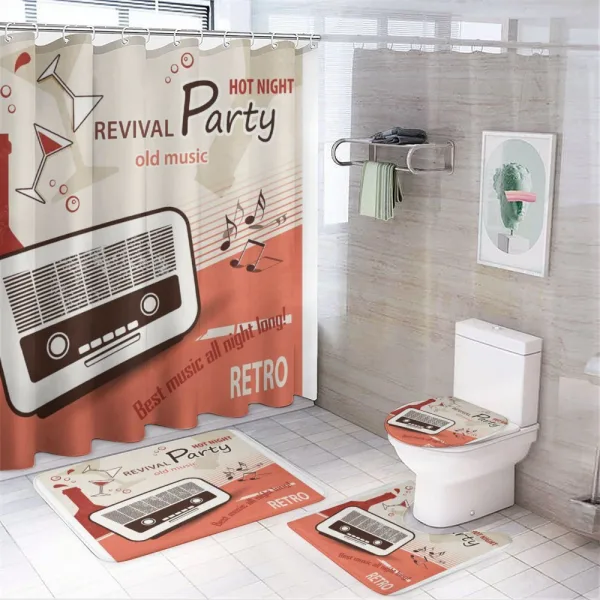 70s Party on a shower curtain