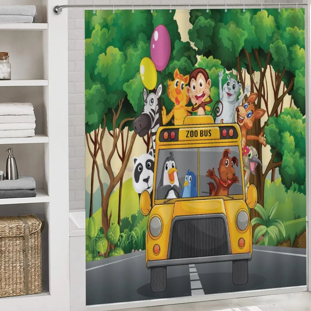 Animals Balloons Bus Travel — Detail 4