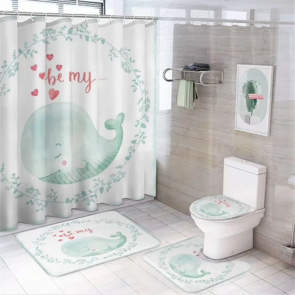 Be My Love Romance Floral on a shower curtain