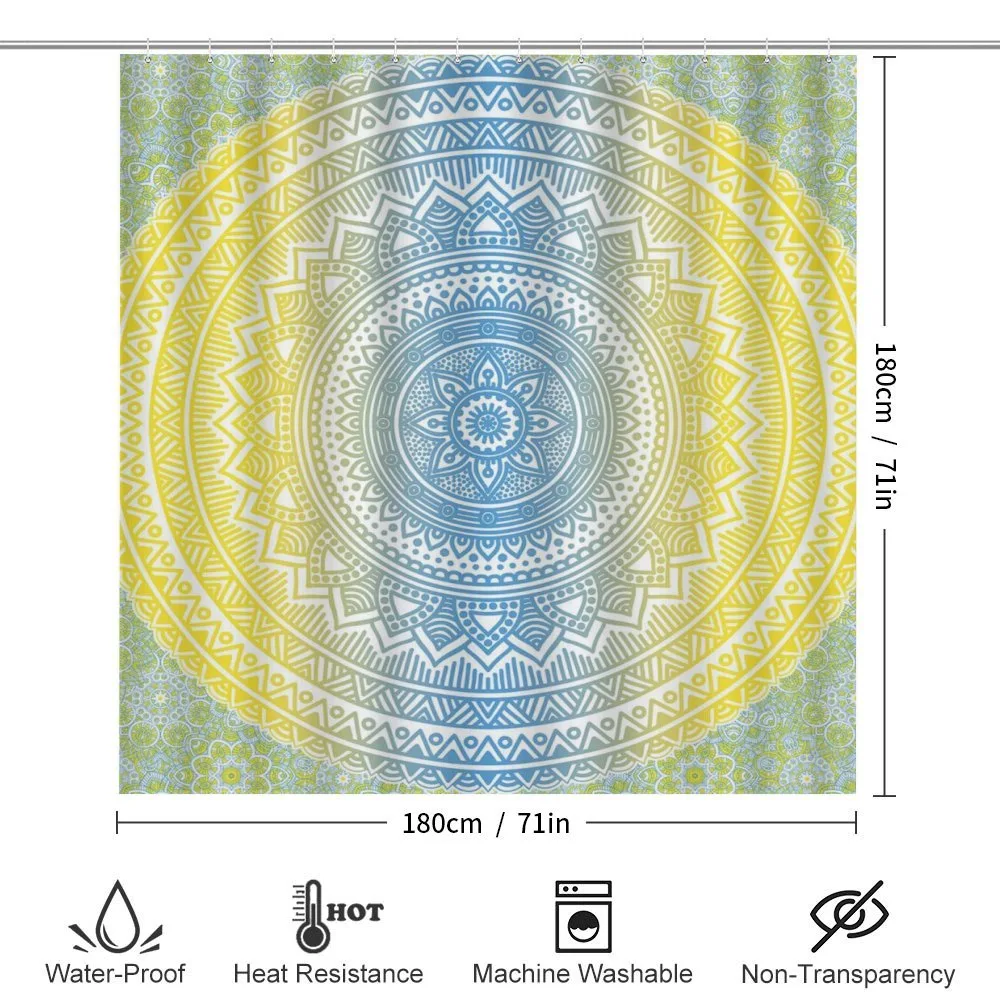Blue Ombre Mandala — Detail 2