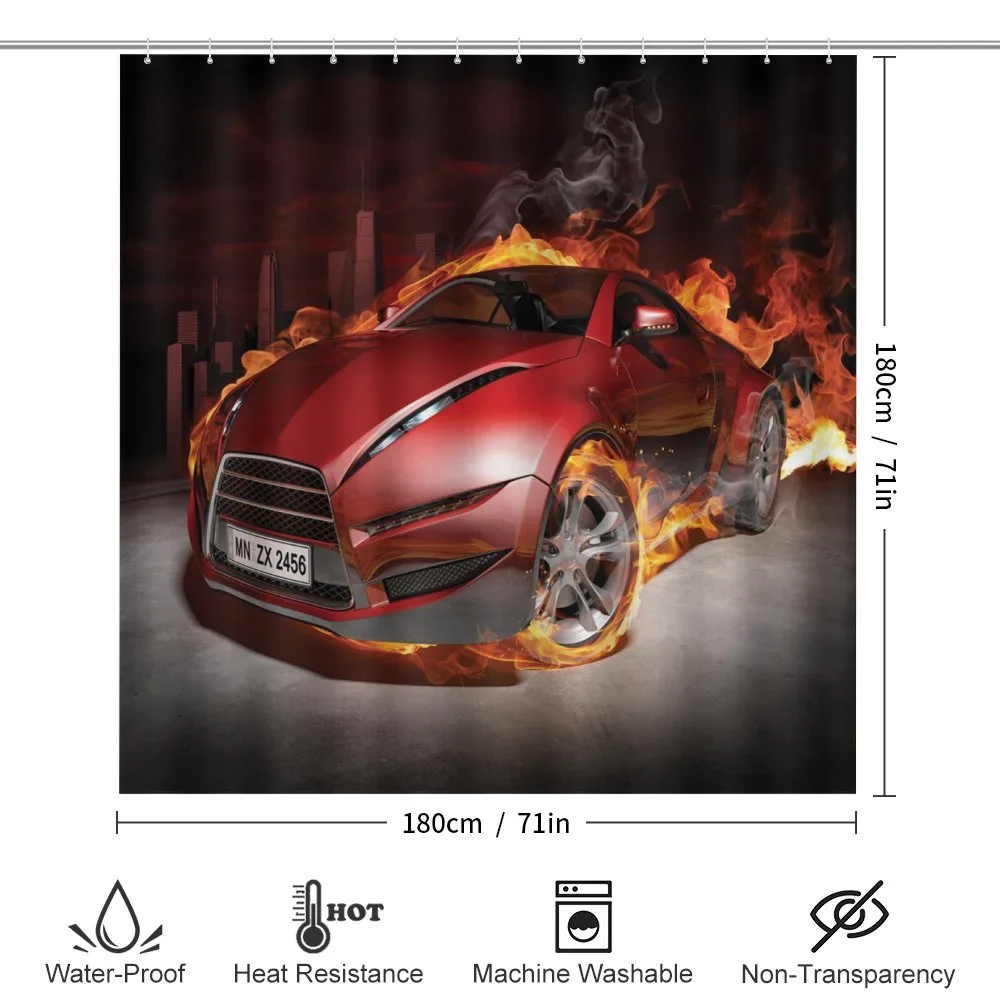 Burnout Tires Sport Car — Detail 2