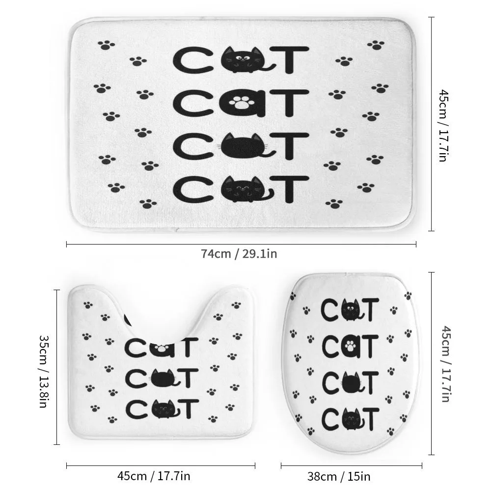 Cat Text with Paw Prints — Detail 1