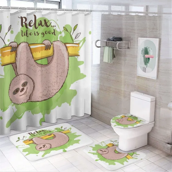 Exotic Mammal on Branch on a shower curtain