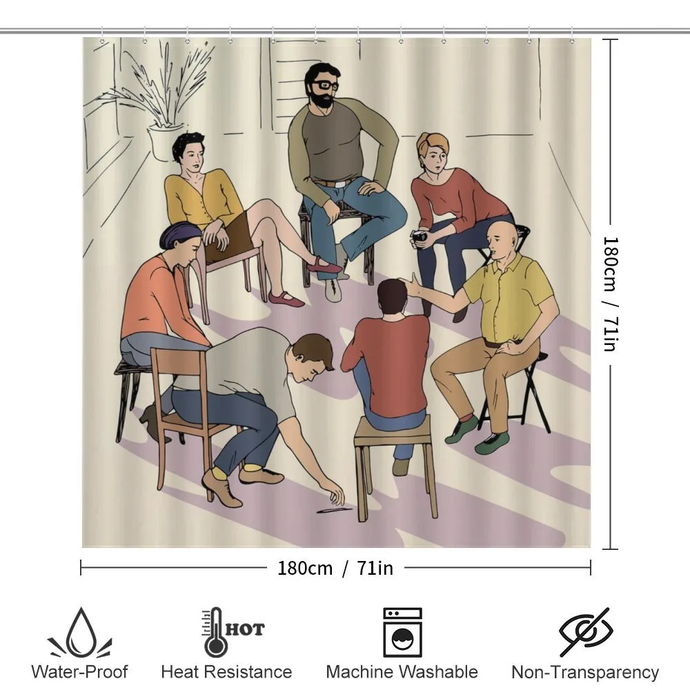 Group Therapy Illustration — Detail 2