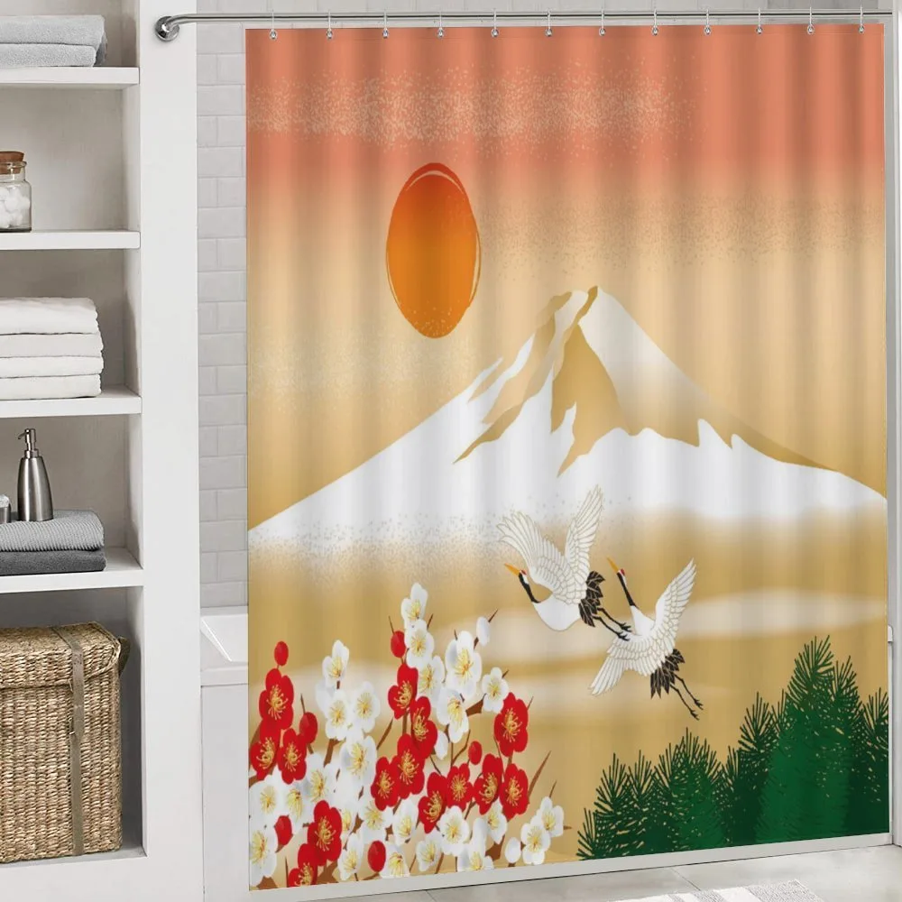 Japanese Landscape and Birds — Detail 4