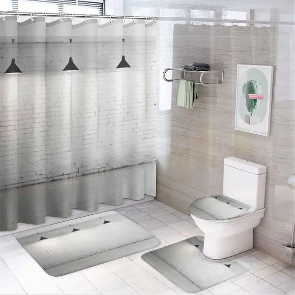 Modern Minimalist on a shower curtain