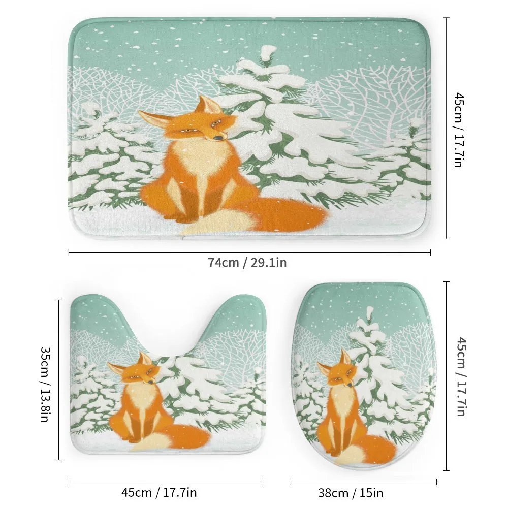 Red Fox Winter Forest Xmas — Detail 1