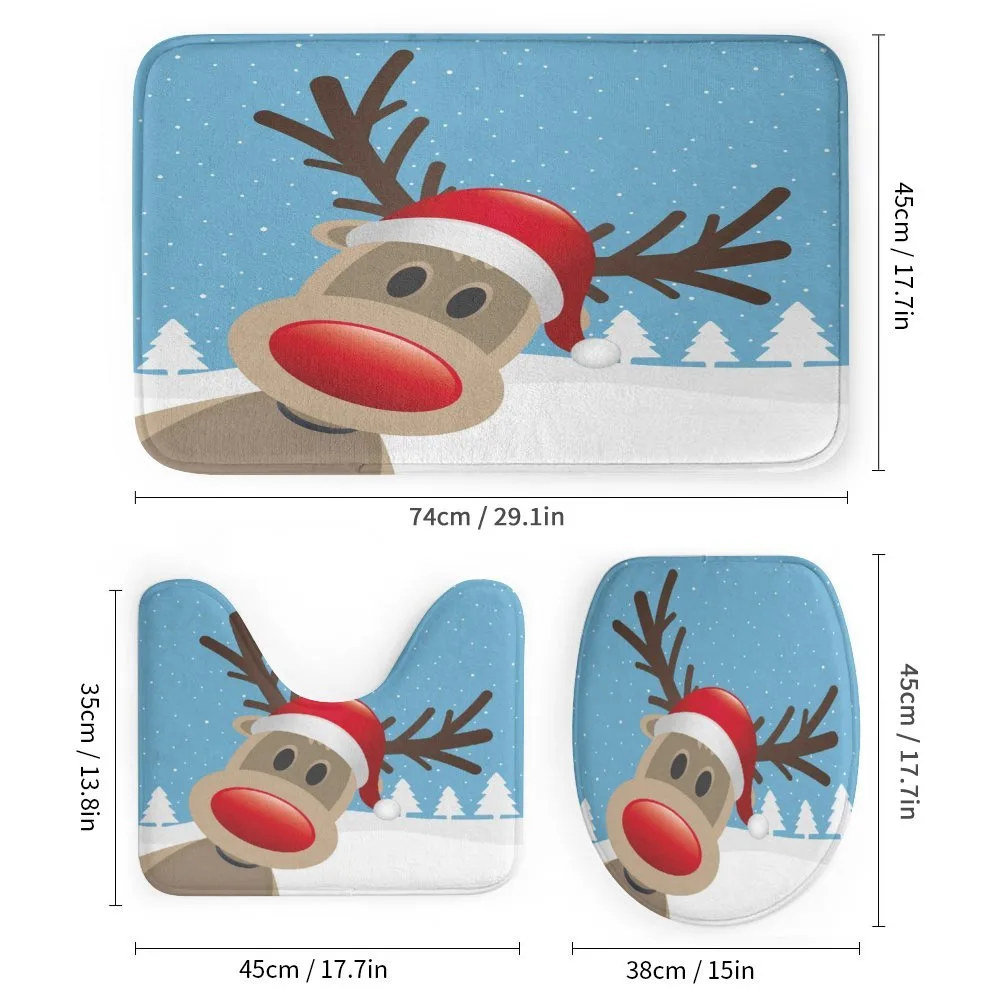 Reindeer Rudolph Hat — Detail 1