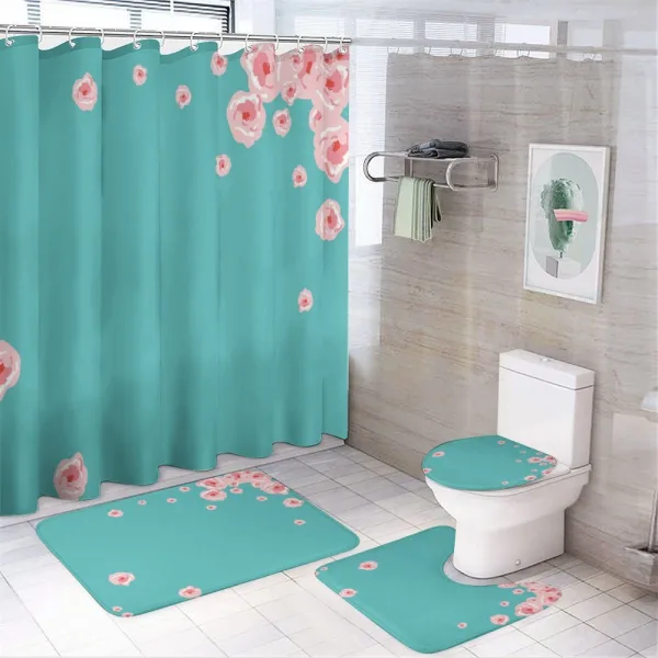 Romantic Petals on a shower curtain
