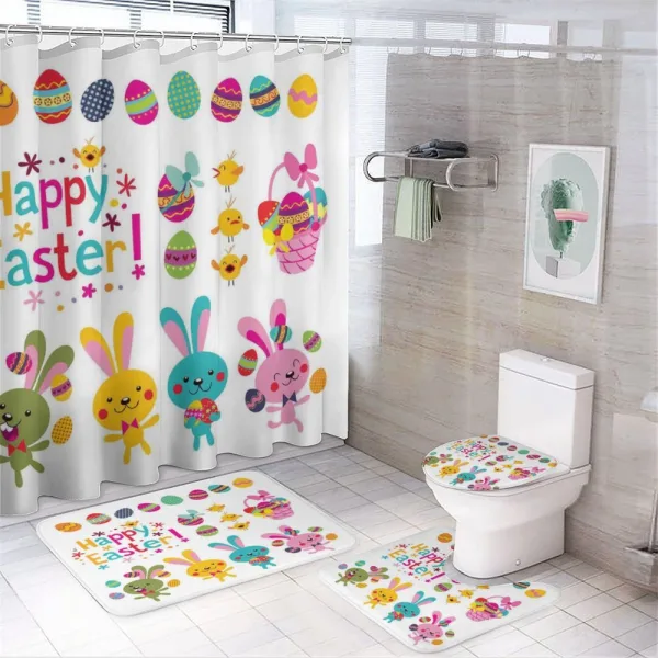 Spring Season Holiday on a shower curtain