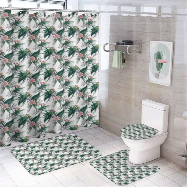 Tropical Brazil Botany on a shower curtain