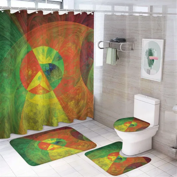 Abstract Surreal on a shower curtain