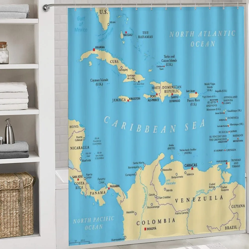Caribbean Capitals Map — Detail 4