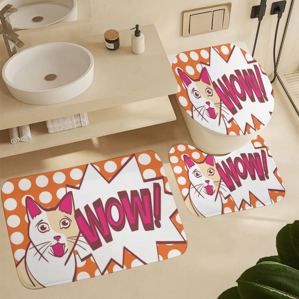 Comic Cat with Wow Lettering — Detail 5
